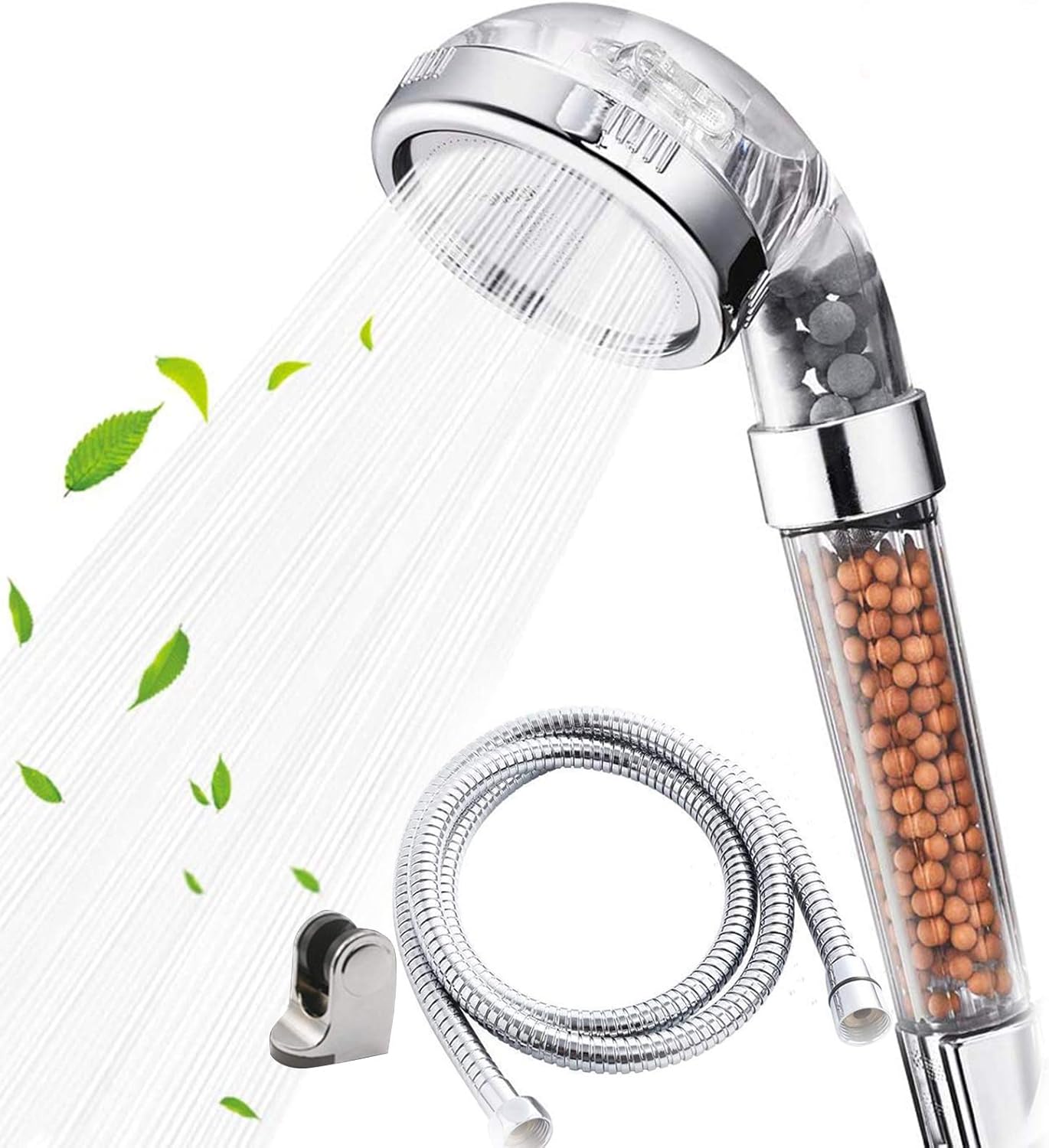 Alcachofa Ducha 3 Modos Cabezal con Manguera 1.5M Grifo Ducha con Alta