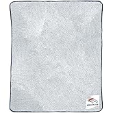 Northwest NFL Silk Touch Sherpa Throw Blanket - Soft & Fluffy - Great for Gamedays - 60" x 50" - Experience Ultimate Comfort (Denver Broncos - Navy)