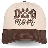 InnoBeta Dog Mom Cap for Women - Funny Adjustable Embroidered Hat Gifts for Birthdays, Christmas