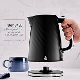 Swan Windsor Rapid Boil Kettle 1.7L 3KW Black with Filter & Cord Storage view 5