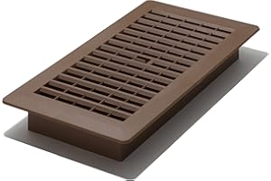 Decor Grates PL410-OB 4-Inch by 10-Inch Plastic Floor Register, Oak Brown