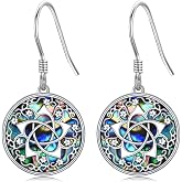 Orecchini Pentagramma In Argento Sterling – Gioielli Pagan Wicca Con Pendente, Regalo Originale Per Donne - 5