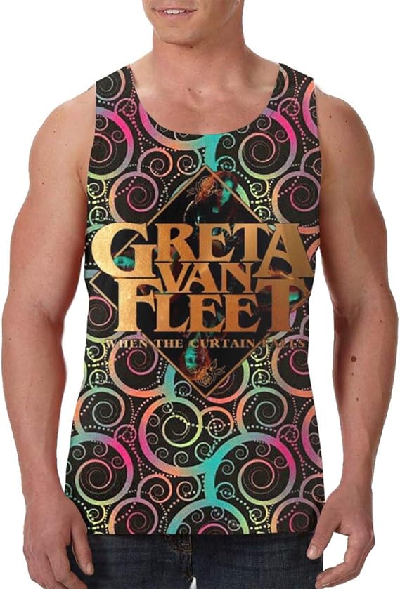 Amazon Co Jp Greta Van Fleet グレタ ヴァン フリート タンクトップ メンズ 袖なし ジム用tシャツ スポーツウェア トレーニングベスト 服 ファッション小物