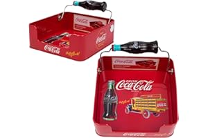 Tin Box Company Coca-Cola Tin Napkin Dispenser with Coke Bottle Handle