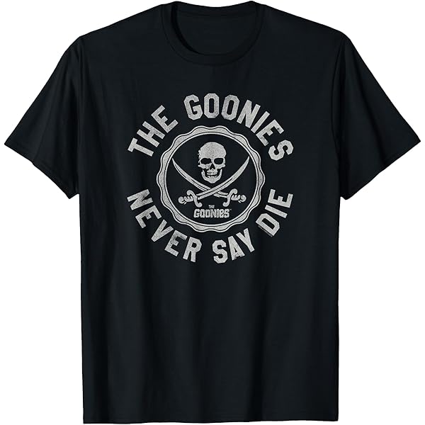 The Goonies T-Shirt Ufficiale Donna - Logo Silhouette Con Super Sloth - Colore Nero, Taglia L - 100% Cotone
