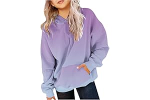 Itsame Cute Hoodies For Girls Oversized Long Sleeve Drawstring Hooded Sweatshirt Gradient Teen Girls Pullover Tops 2-13 Years
