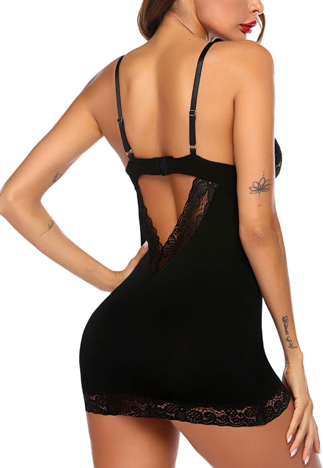 Avidlove Women Chemises Lingerie Lace Babydoll Sleepwear Sexy Full Slips Mini Dress S-XXL at  Women’s Clothing store