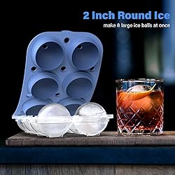 Large Ice Cube Tray for Whiskey: Ice Ball Maker for