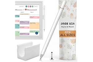 Jmoe USA Stylus and Mount Compatible with Skylight 15 inch and 27 inch Calendar | Dual Tip with Mesh and Disc Tips | 2 Spare 