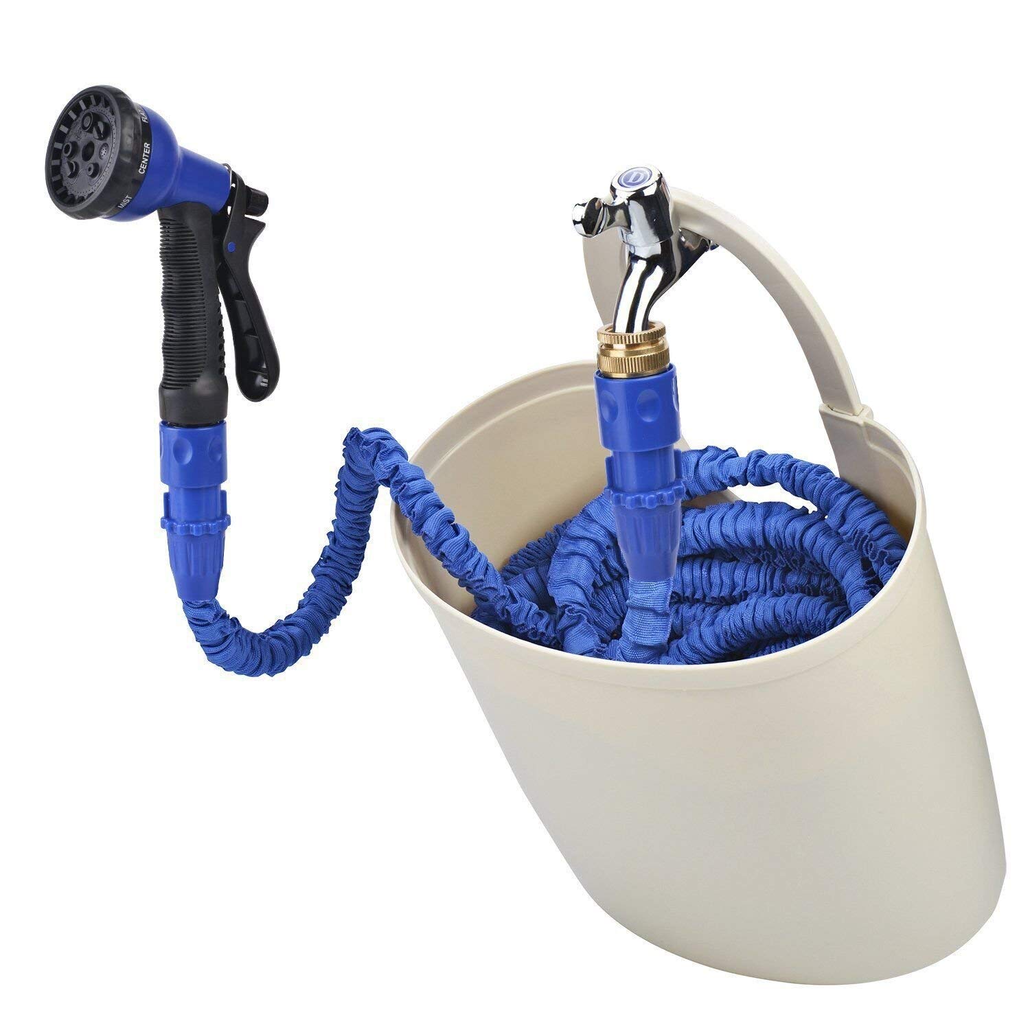 DOMIRE Garden Hose 100FT Expandable Water Pipe for Gardens Flexible
