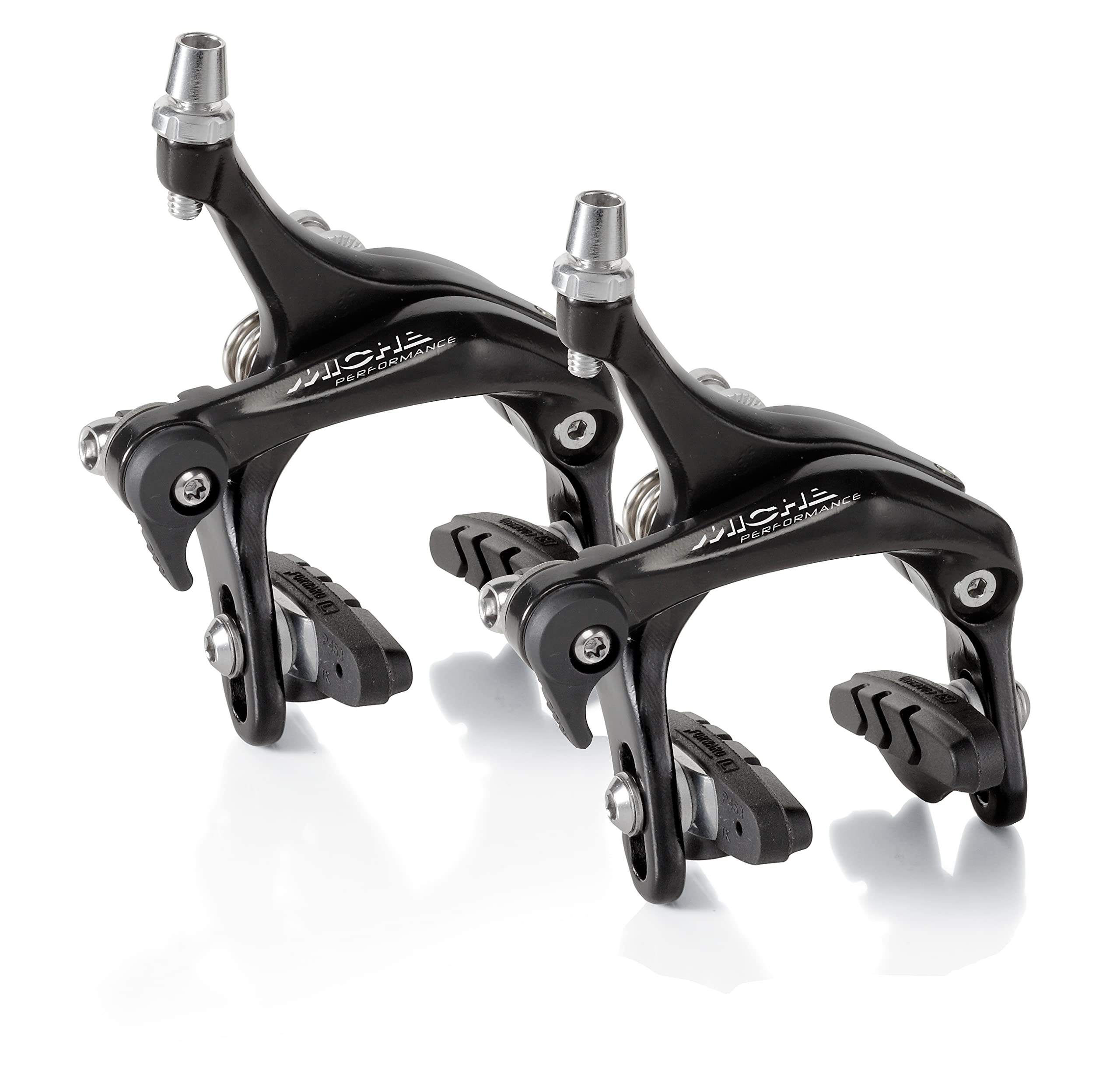 Miche Performance Front and Rear Road Bike Caliper Brake Set, 57mm Drop, Black