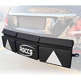 Thickest Widest Rear Bumper Protector for Cars 47.2"x11.8"x1.7" Universal | Bumper Guard with Reflectors, Heavy-Duty 600D PVC Oxford Fabric, Shock-Absorbing Padding, Black