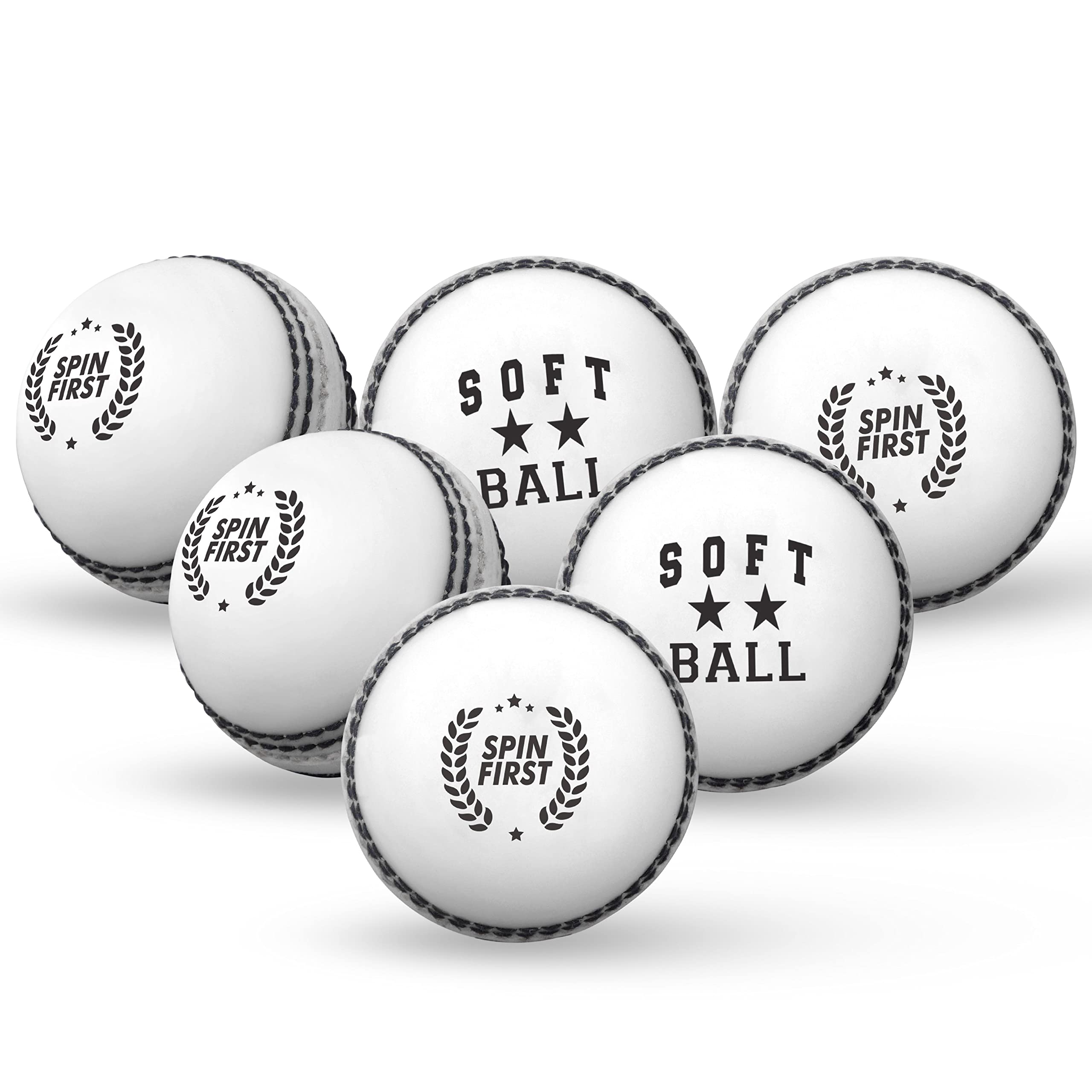 ADS SPORTS Soft Cricket Balls For Practice & Excellent Training & Skills Cricket Balls For All Age Players Senior & Junior (Junior, White)