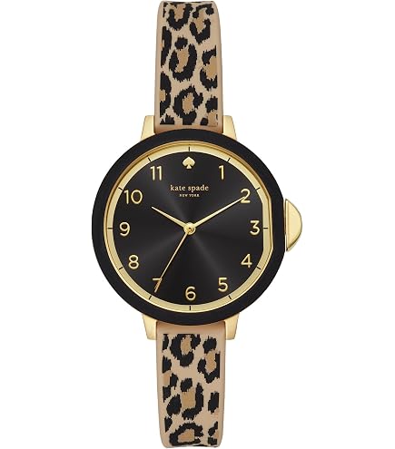 Amazon.com: kate spade new york Women's Gracie Black Leather Watch