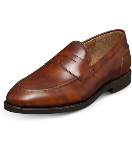 Amazon.com | Allen Edmonds Mens Benson Penny Loafer Chili 8  display picture 1