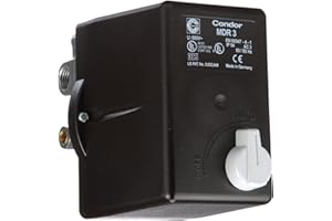 CONDOR USA INC Condor Usa, Inc Pressure Switch, 3Pst, 140/175 Psi, Stndrd