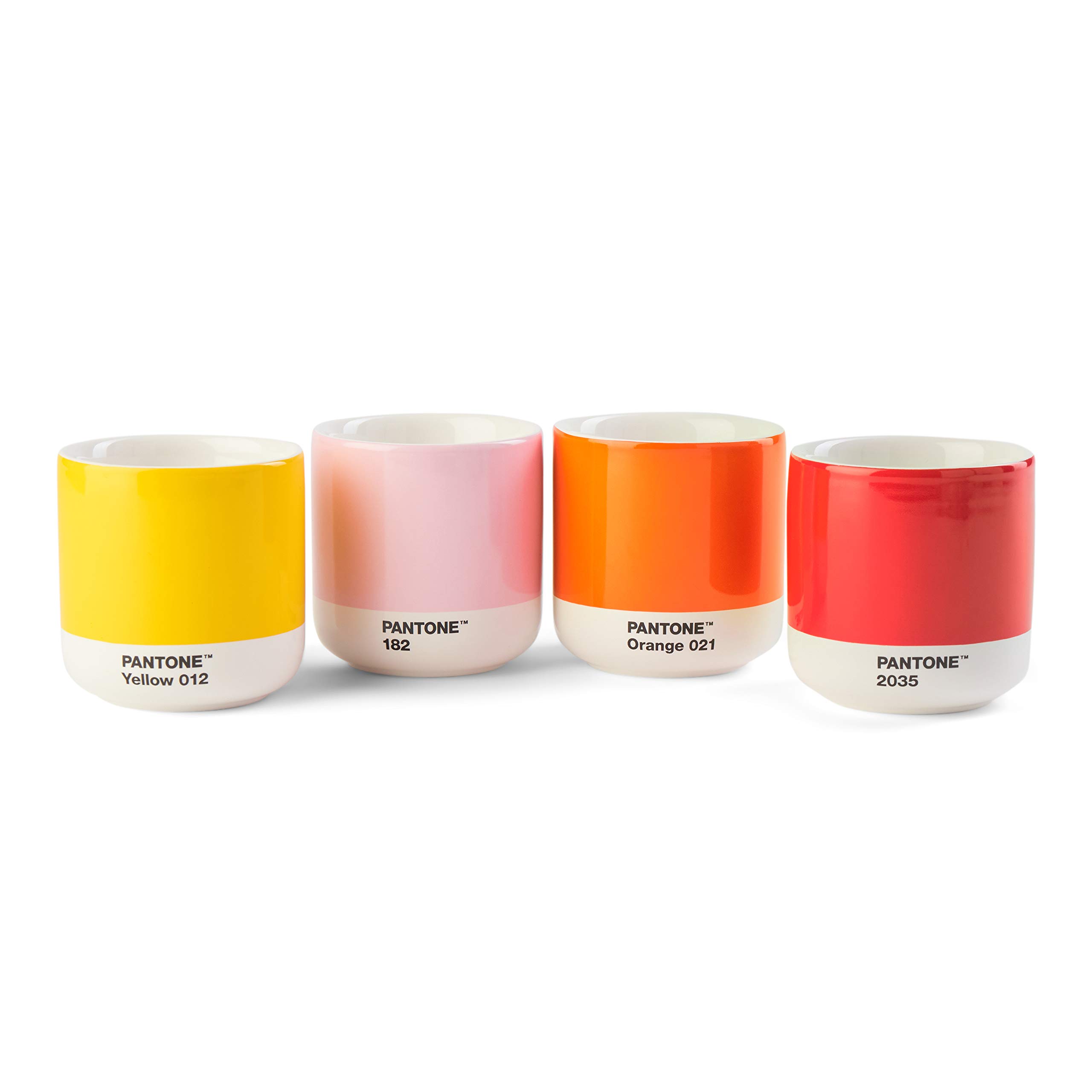 Cortado Thermo Cup, Mix of 4, (Yellow, Red, Orange, l. Pink)