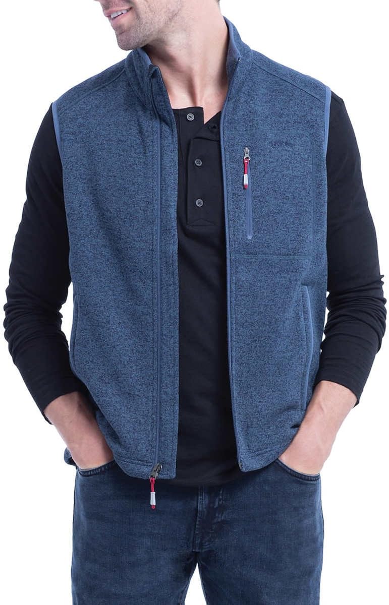 Orvis Mens Sweater Fleece Vest Clothing 