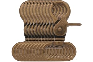 BIKICOCO Swivel Trigger Snap Hook Lobster Claw Clasp Spring Loaded Clip, 1'' Oval-Ring Ended, Bronze - Pack of 10
