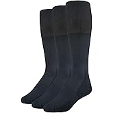 Amazon Essentials Women's Soccer Socks, Over-the-Calf Athletic Fit with Zone Cushioning and Arch Support, 3 Pairs