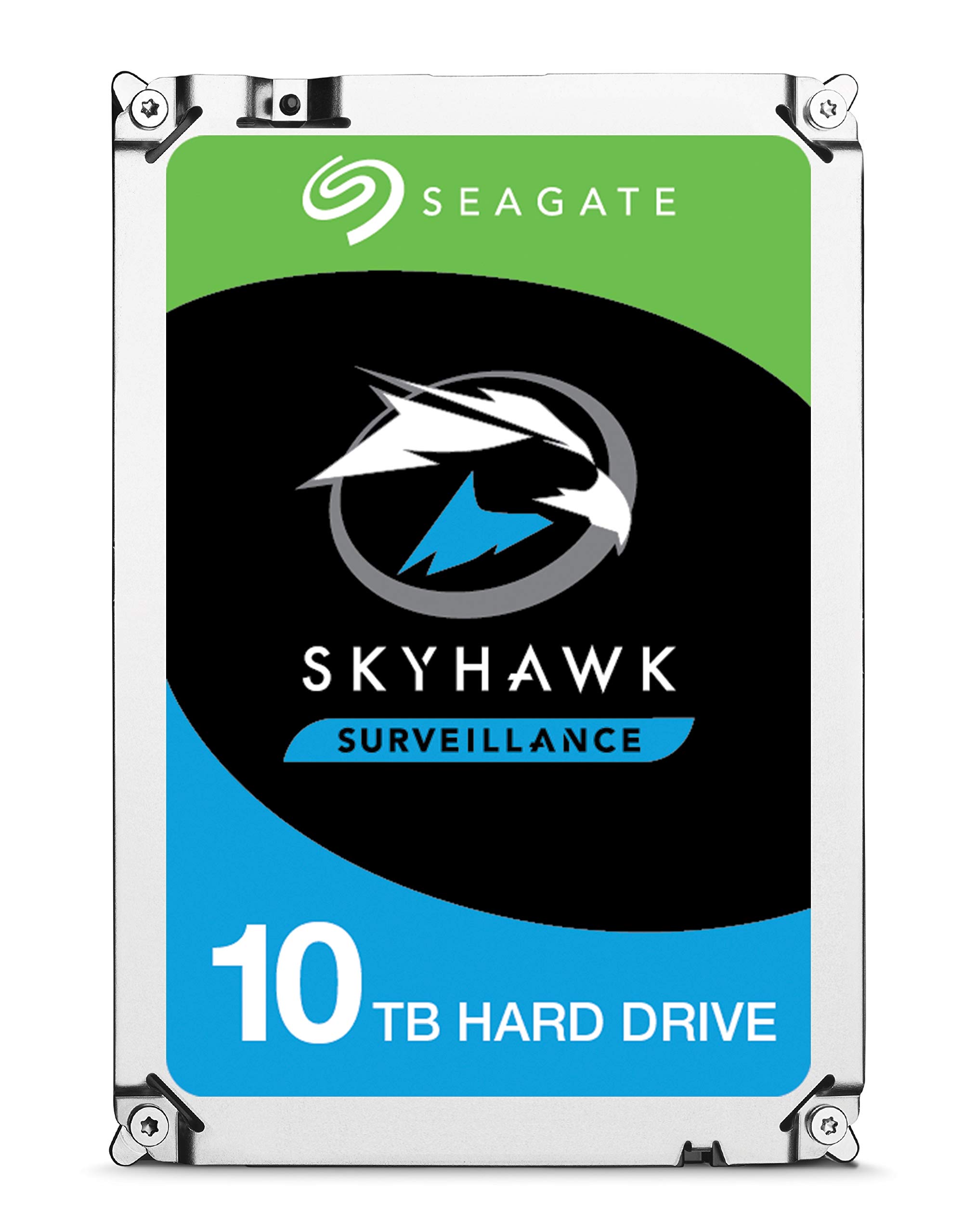 Seagate 10 TB SkyHawk AI Surveillance 3.5 Inch Hard Drive ST10000VE0008 (SATA 6Gb/s/250MB/7200 RPM)