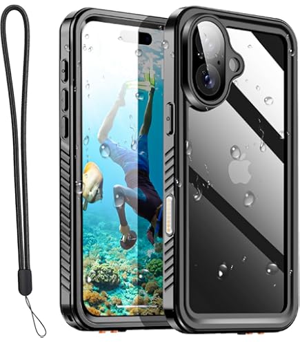 ENCASED For IPhone Air Waterproof Case With Camera Control Capture Button [IP-68] Full Body Protection With Built-in Screen Protector (Compatible With MagSafe) Clear - View #4