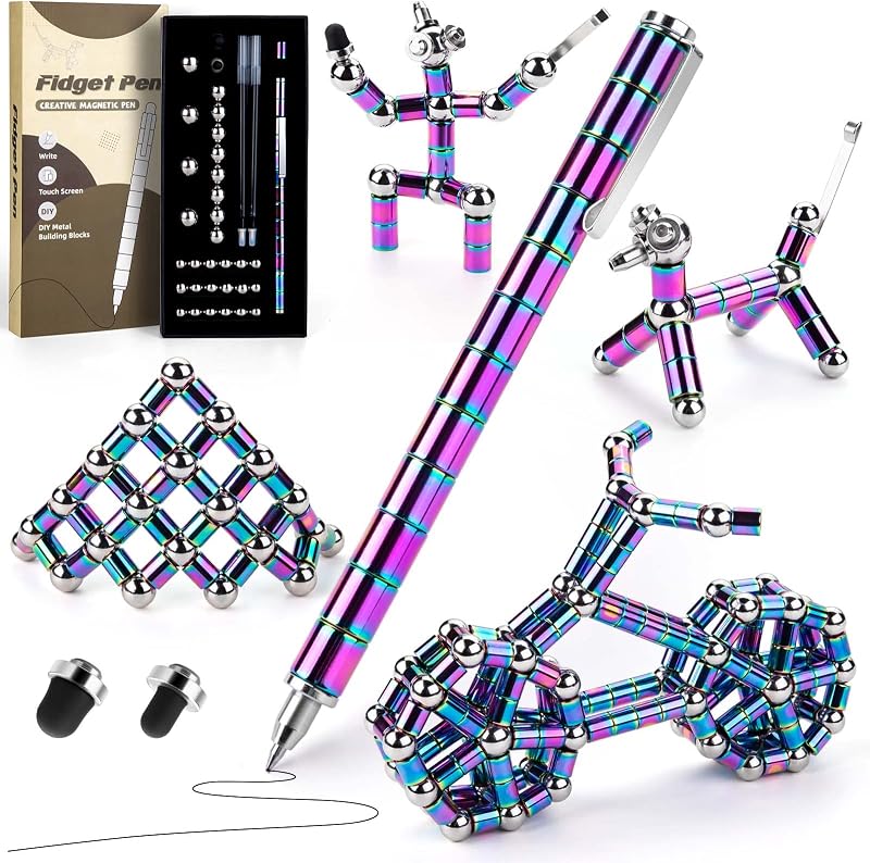 Tigerhu Fidget Pen Multifunction Magnetic Stress Relief Toy Ballpoint Pen