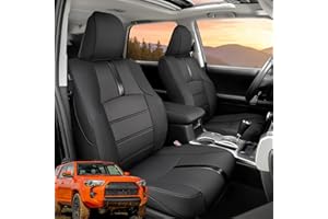 BAMACAR® for Toyota 4Runner Seat Covers 2011-2023 (TRD Off Road/TRD Pro/5-Seat) Leather Full Set for Toyota 4Runner Seat Covers 2011-2015 2016 2017 2018 2019 2020 2021 2022 2023 4Runner Accessories
