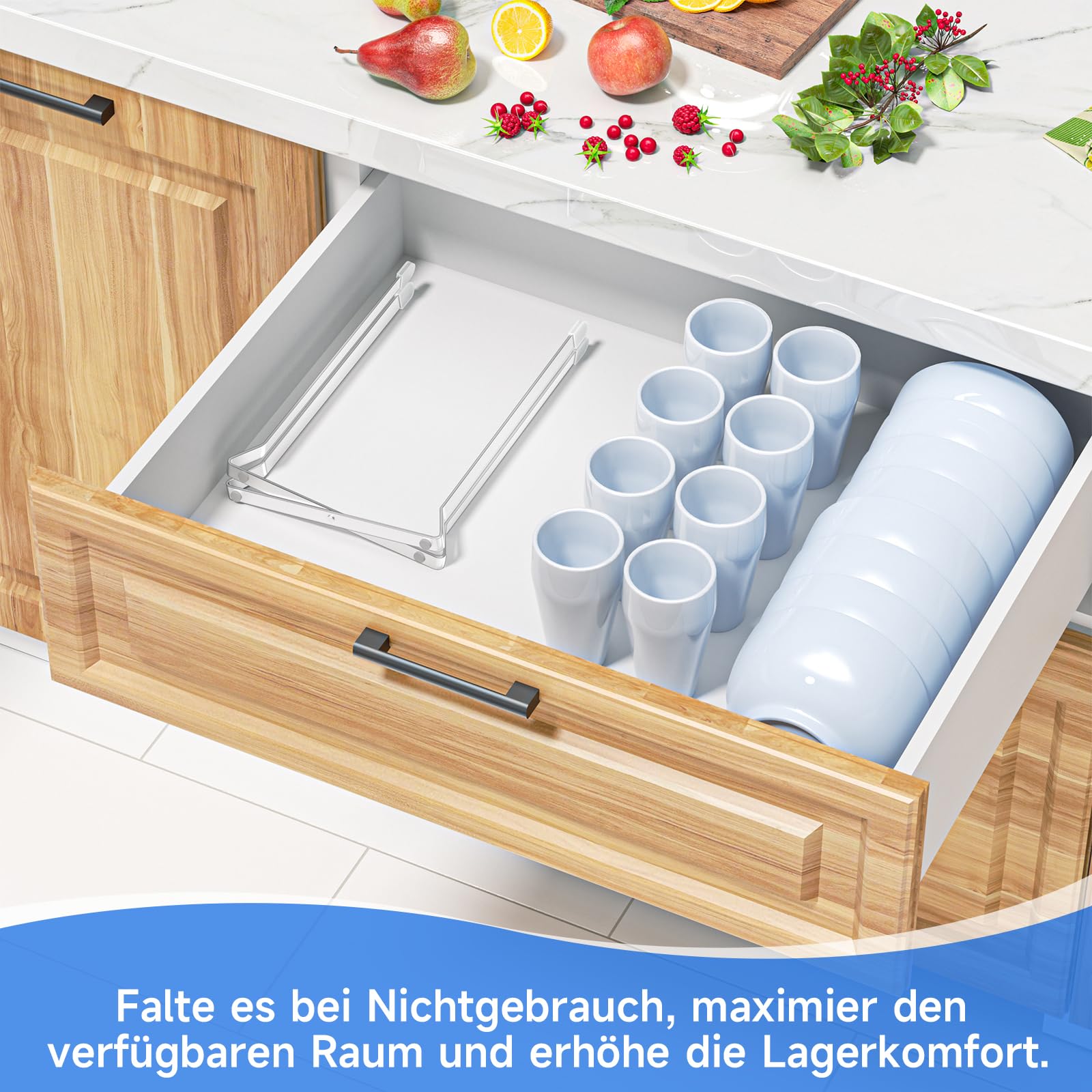 LOXSUN Abtropfgestell Flaschen, Metall Flaschenhalter für 4 Flaschen, Flaschentrockner Abtropfständer, Flaschenständer zum Abtropfen, Flaschenabtropfgestell Küche für Flaschens und Becher (1, Silber) 5