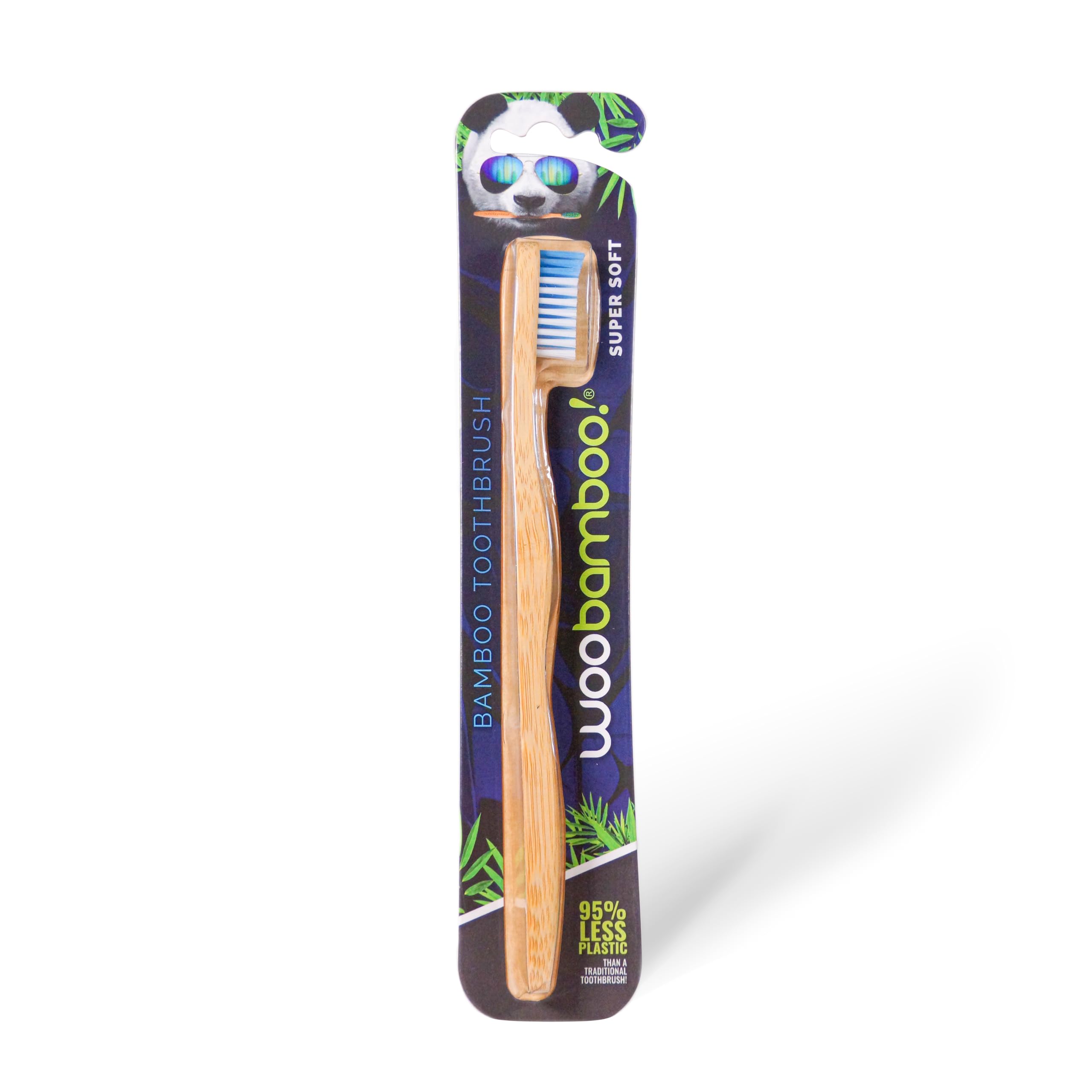 Woobamboo Standard Handle Super Soft Single Eco-Friendly Biodegradable Bamboo Toothbrush