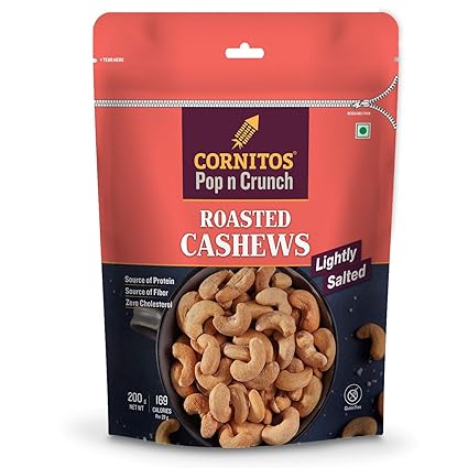 Cornitos Roasted Cashew Lightly Salted, 200 g