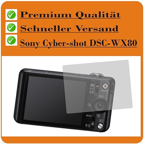 6x Displayschutzfolie KRISTALLKLAR von 4ProTec für Sony Cyber-shot DSC-WX80