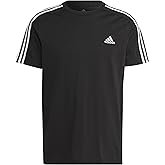 adidas Men's Essentials 3-Stripes Short Sleeve Crew Neck T-Shirt