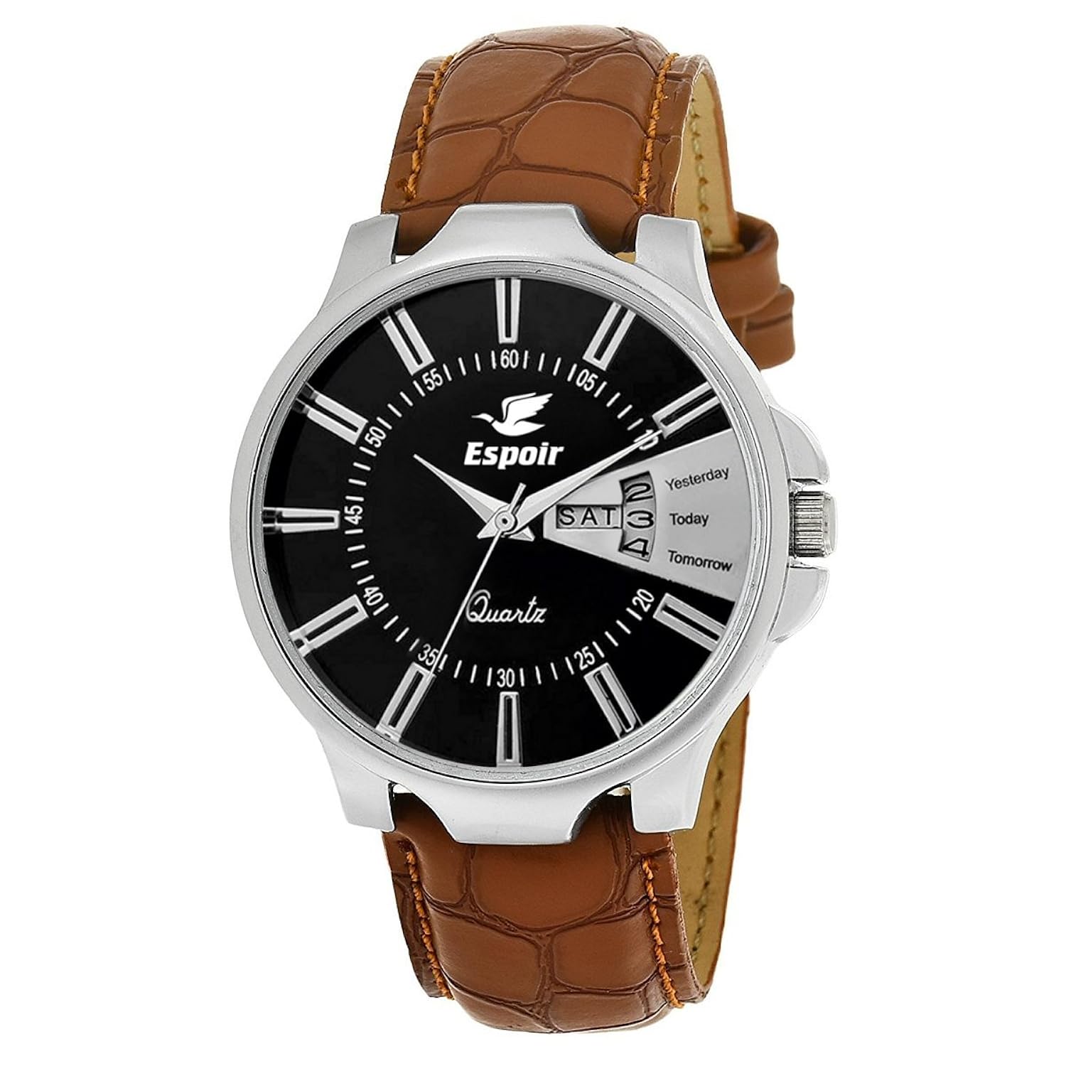 espoir analogue black dial men's watch- hero0507