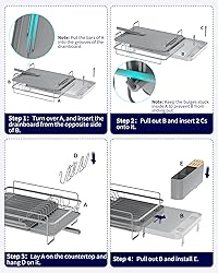 Kitsure Extendable Dish Drying Rack, Large Drying