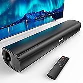 Saiyin Sound Bar for Smart TV,Balanced Sound,Soundbar with Bluetooth/TV-ARC/Optical/AUX Connect, Surround Sound for Home Theater Audio TV/PC/Gaming/Projectors,Wall Mountable