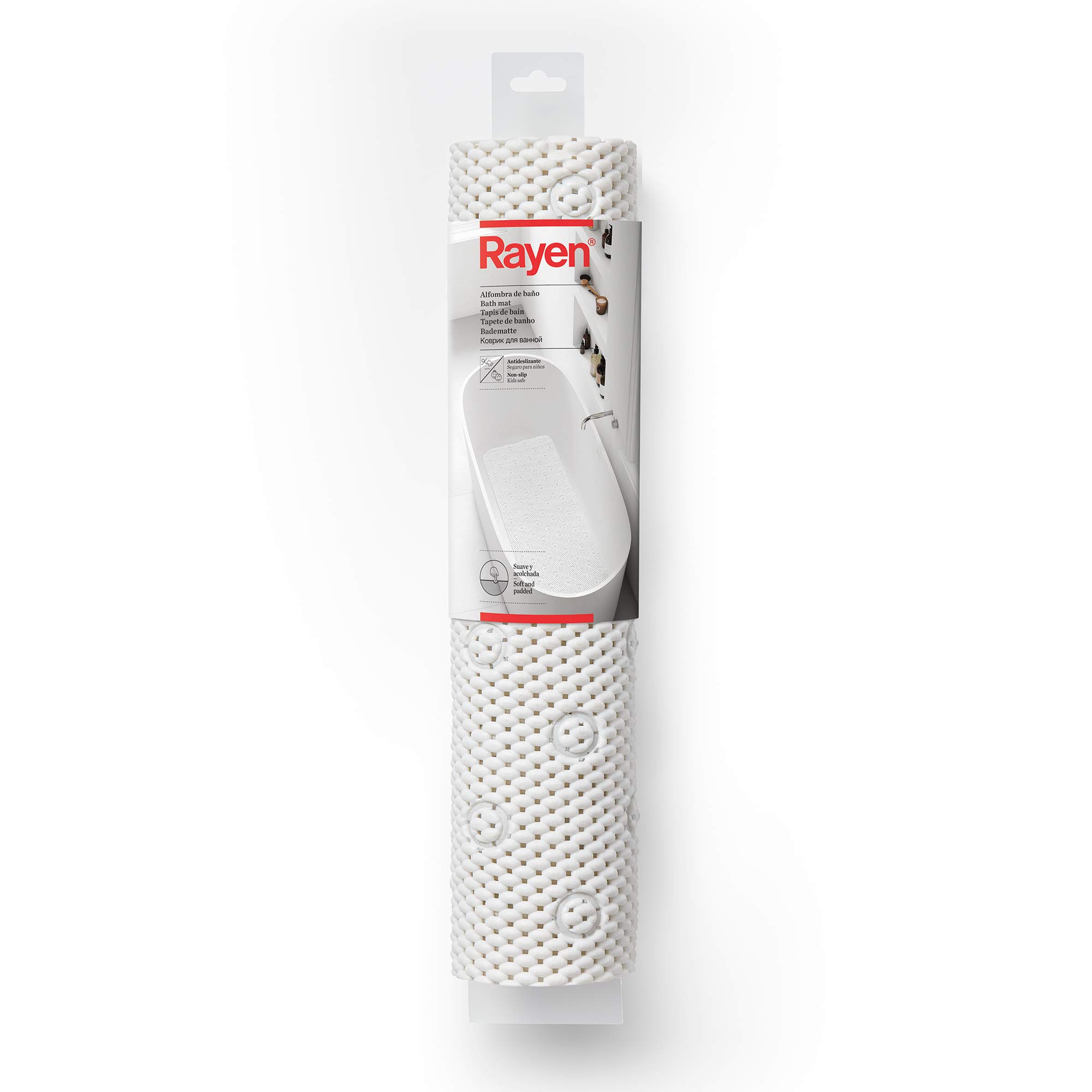 Rayen White Bath Mat 45 x 91 cm — image 1