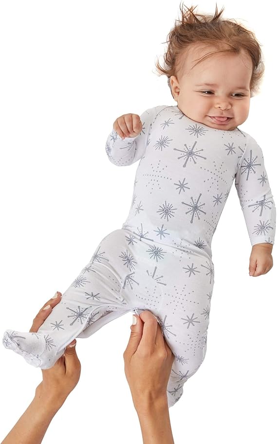 GUNAMUNA Baby Footie, Sleeper Pajama with Inseam Diaper