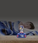 Lexibook Sonic Night Light Alarm Clock RL800SN Blue view 3