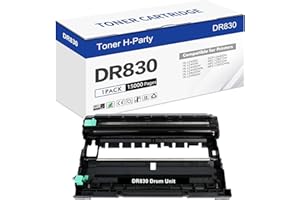 TONER H-PARTY DR830 DR-830 Drum Unit Black 1-Pack Compatible Replacement for Brother DR830 DR 830 DR-830 for HL-L2400D L2405W L2460DW L2460DWXL L2865DW L2480DW DCP-L2640DW MFC-L2807DW L2820DW L2820DWXL Printer