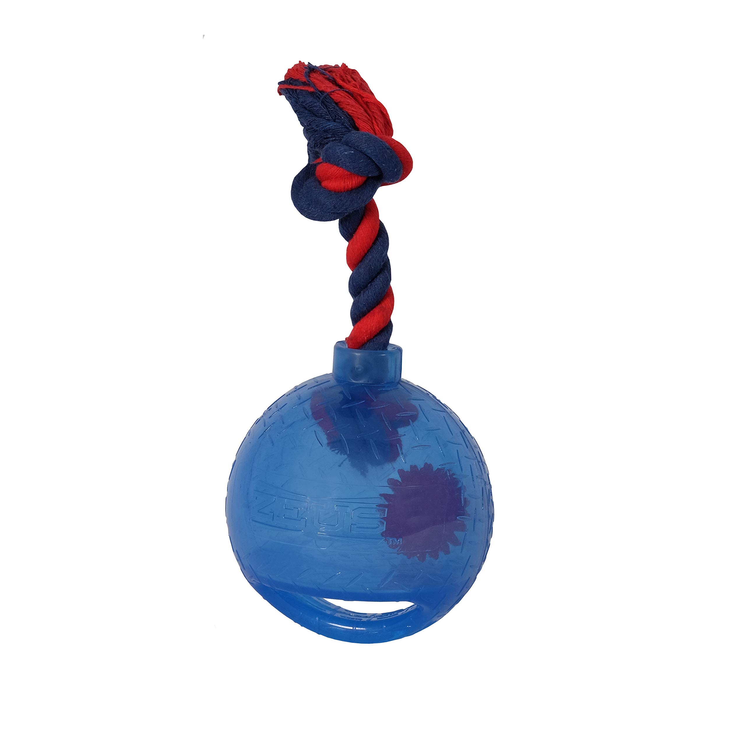Zeus Spark Tug Ball, Blue, Small