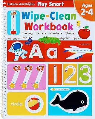 Play Smart Wipe-Clean Workbook: Ages 2-4: Tracing, Letters, Numbers, Shapes