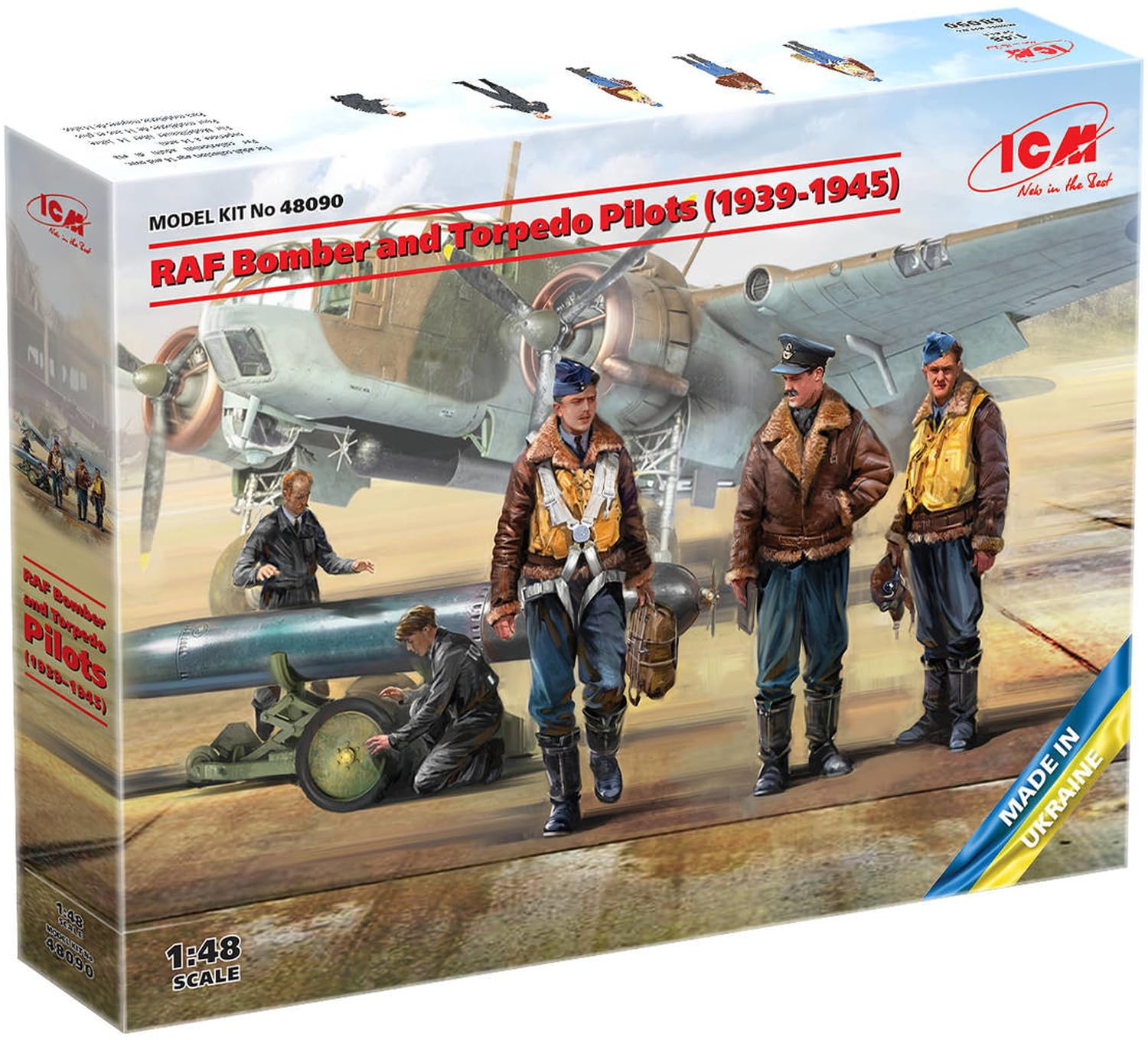 ICM 1:48 - RAF Bomber and Torpedo Pilots (1939-1945)
