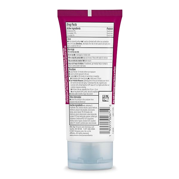 AMAZON BRAND – SOLIMO SHEER FACE SUNSCREEN, FORMULATED WITHOUT OCTINOXATE & OXYBENZONE, UNSCENTED, 3 FL OZ (PACK OF 1)