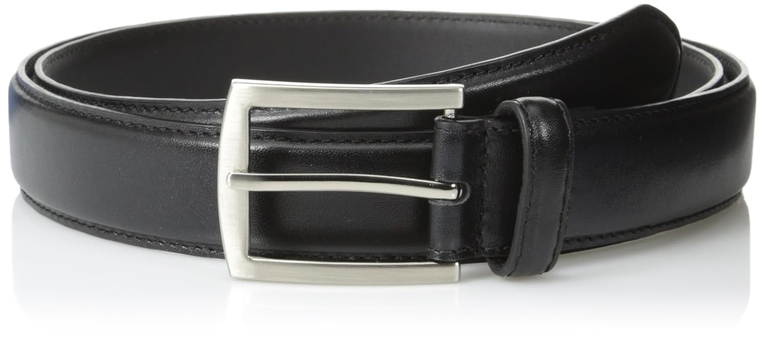 Stacy Adams Men's Brayden Full Grain Leather Belt, Black, 38