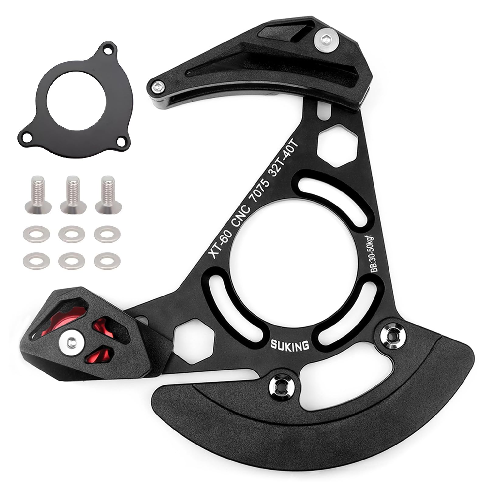 BESNIN Chain Guide 32-40T Single Disc MTB Chain Guide High-Strength Aluminum Alloy Mountain Bike Chain Guard for ISCG05 Mounting Systems