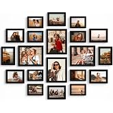 Vittanly 20 Pack Picture Frames Collage Wall Decor, Black | Gallery Wall Frame Set for Wall or Tabletop Display, Multi Sizes Picture Frame Set: 4pcs 8x10, 8pcs 5x7, 8pcs 4x6, MDF