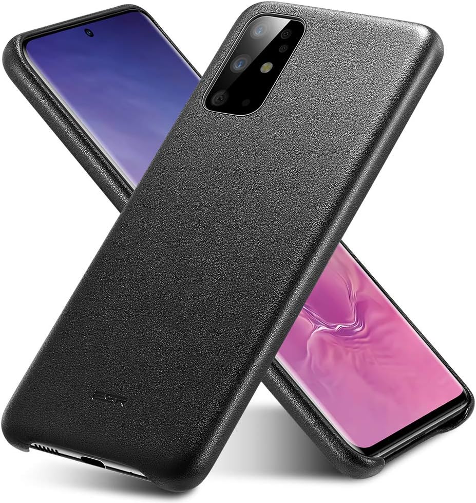 RAEGR Shield by ESR Galaxy S20 Plus Case, Metro Leather Premium Protection Case/Cover Designed for Galaxy S20 Plus/Galaxy S20+ (6.7 inch) - Black RG20418