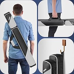PEKREWS Pool Cue Case, Pool Stick Case 2x2 Holds 2