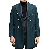 Mens Winter Jacket Trench Coats for Men Long Jackets Warm Peacoat Men's Double Breasted Overcoat